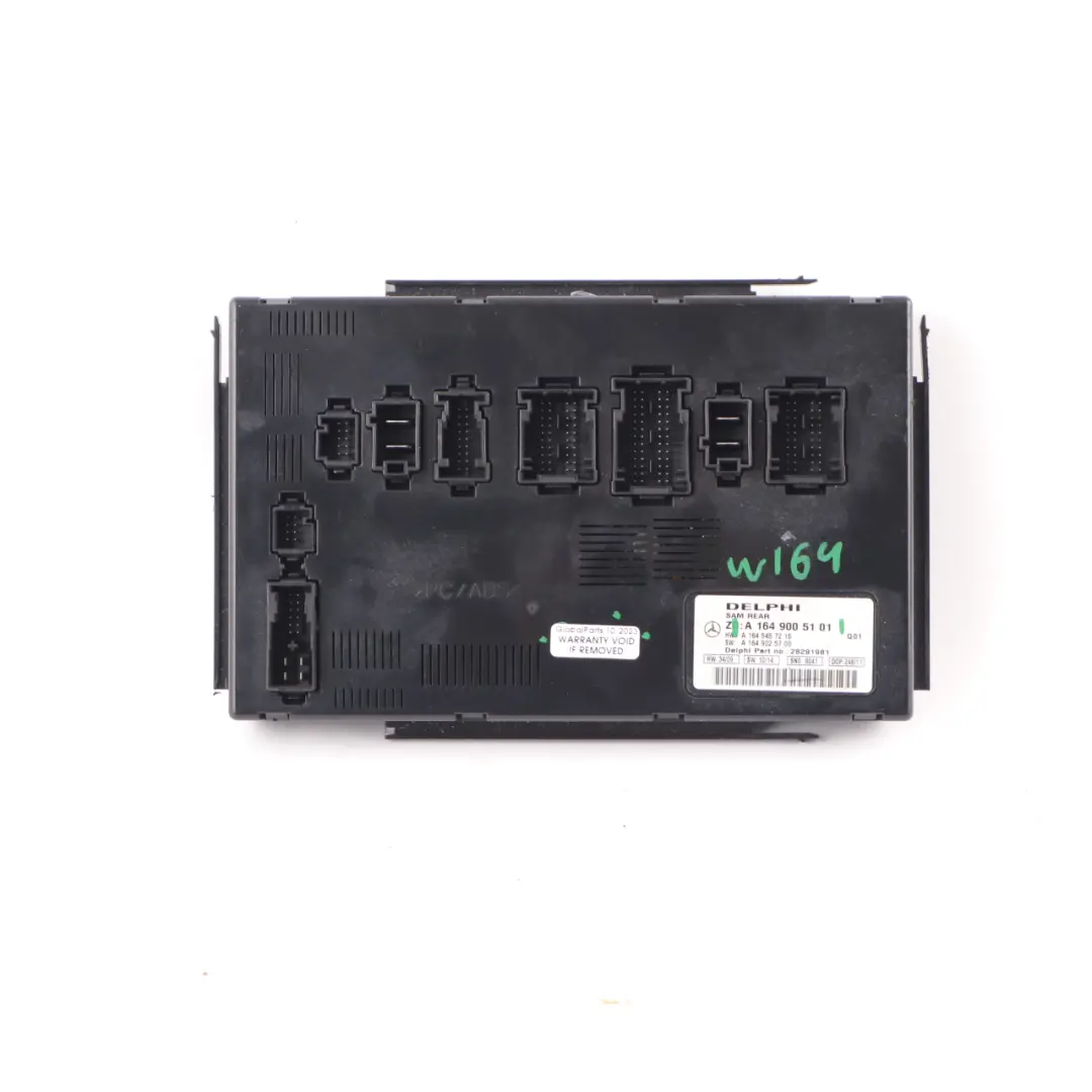 SAM Module Control Unit ECU to Mercedes ML W164 W251 Rear with Part number A1649005101 Mercedes ML W164 W251 Rear SAM Module Control Unit ECU - SKU A1649005101 - Part number A1649005101
