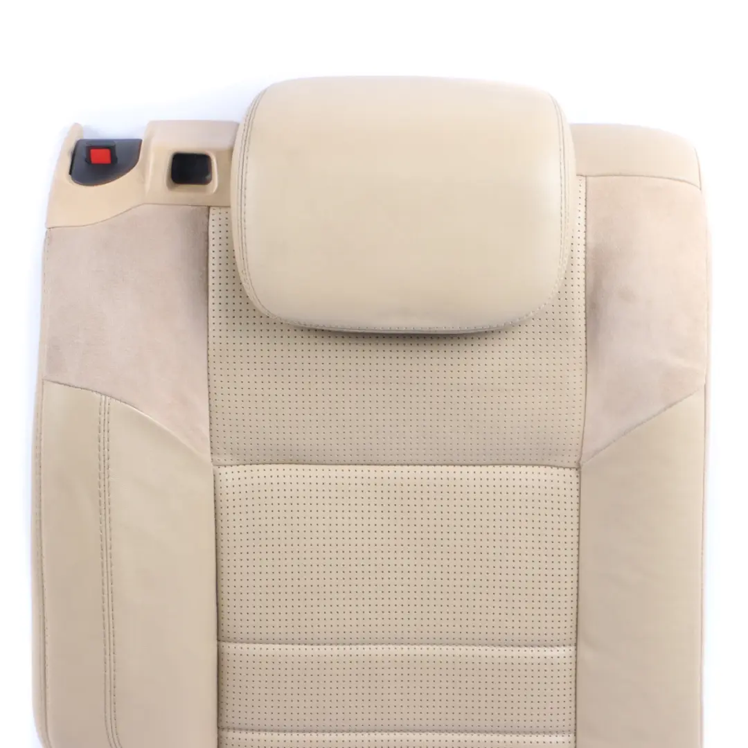 Backrest Rear Right O/S Covering Beige Exclusive Leather to Mercedes ML W164 Seat with Part number A1649200633 Mercedes ML W164 Seat Backrest Rear Right O/S Covering Beige Exclusive Leather - SKU A1649200633 - Part number A1649200633