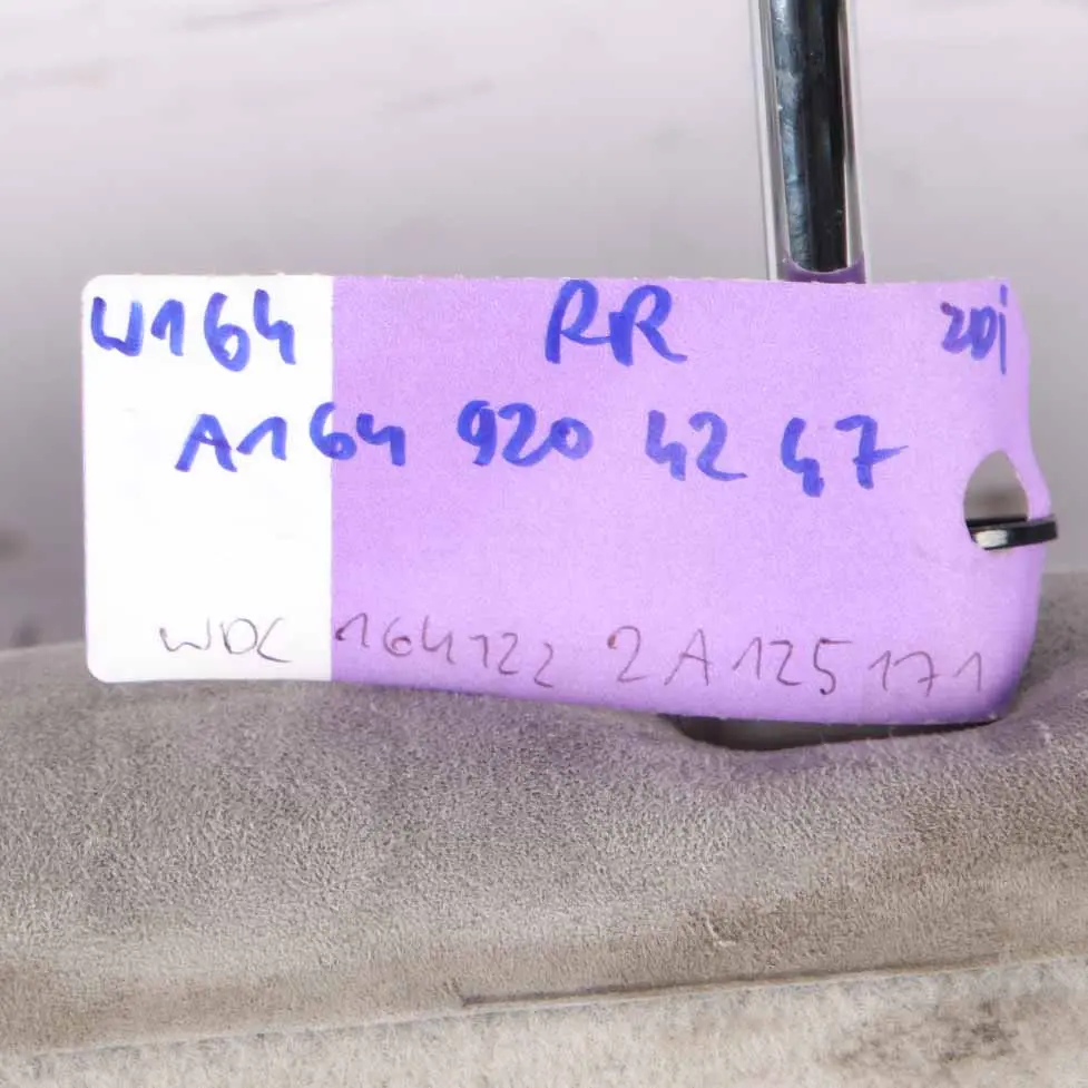Mercedes W164 Respaldo Asiento Trasero Derecho Revestimiento Tejido Microfibra - SKU A1649204247 - Número de pieza A1649204247
