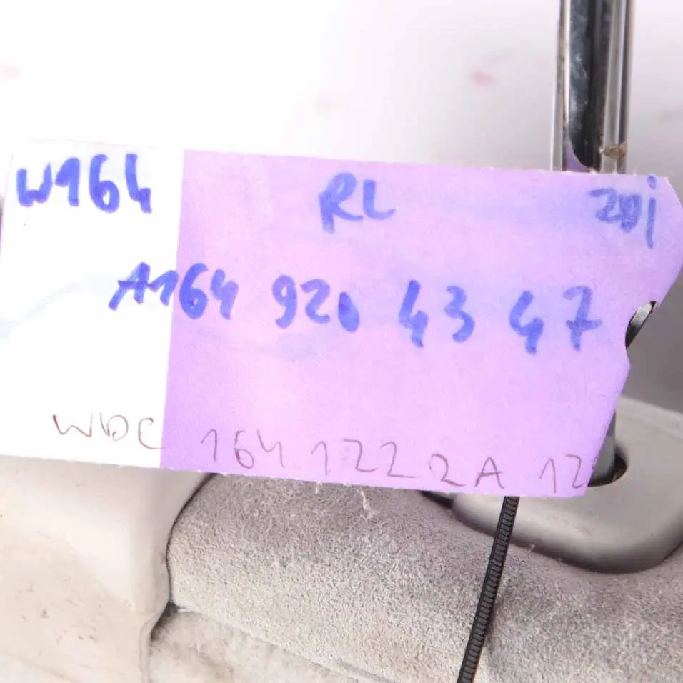 Backrest Rear Left N/S Covering Microfibre Fabric Grey to Mercedes ML W164 Seat with Part number A1649204347 Mercedes ML W164 Seat Backrest Rear Left N/S Covering Microfibre Fabric Grey - SKU A1649204347 - Part number A1649204347