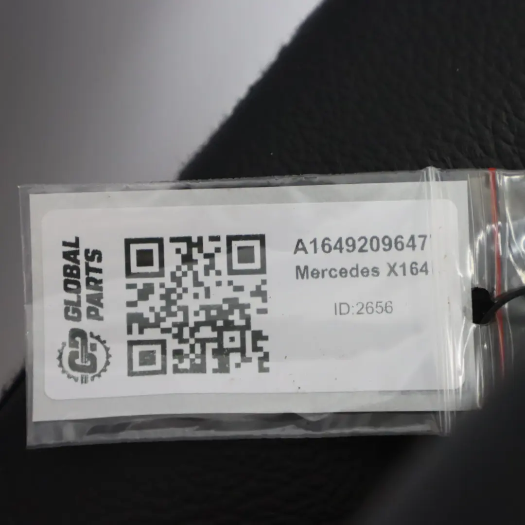 Backrest Rear Right O/S Back Cover Leather Black to Mercedes GL X164 Seat with Part number A1649209647 Mercedes GL X164 Seat Backrest Rear Right O/S Back Cover Leather Black - SKU A1649209647 - Part number A1649209647