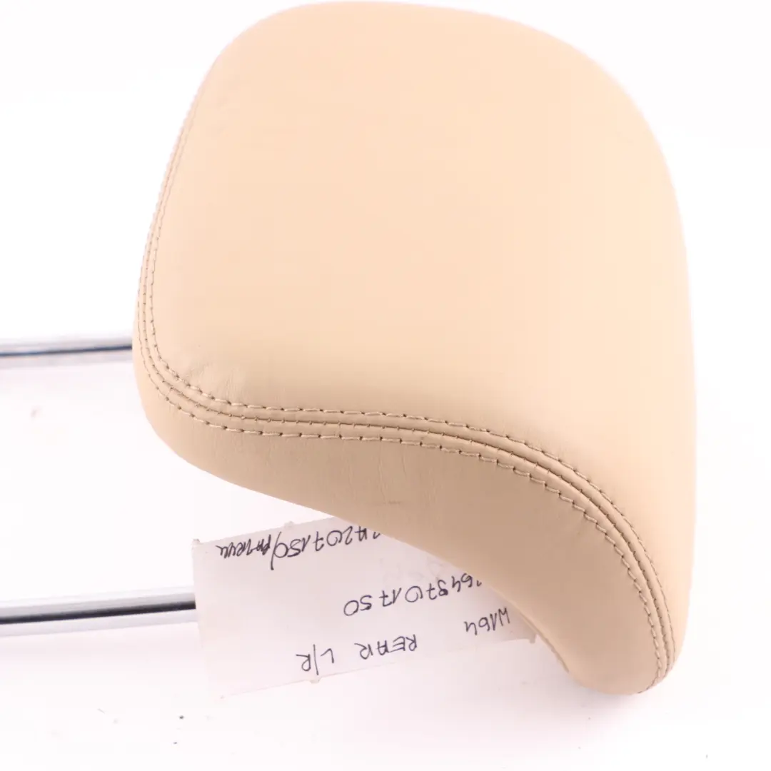 Mercedes ML W164 Headrest Rear Seat Left Right N/O/S Exclusive Leather Buckskin - SKU A1649701750 - Part number A1649701750
