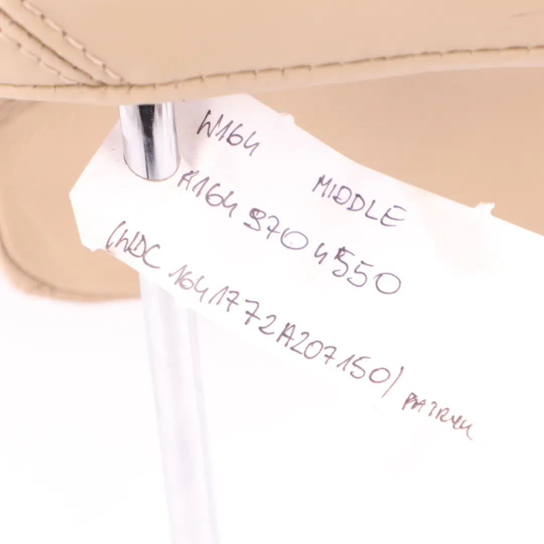 Headrest Rear Seat Middle Centre Exclusive Leather Brown to Mercedes W164 with Part number A1649701750 Mercedes W164 Headrest Rear Seat Middle Centre Exclusive Leather Brown - SKU A1649704550 - Part number A1649701750