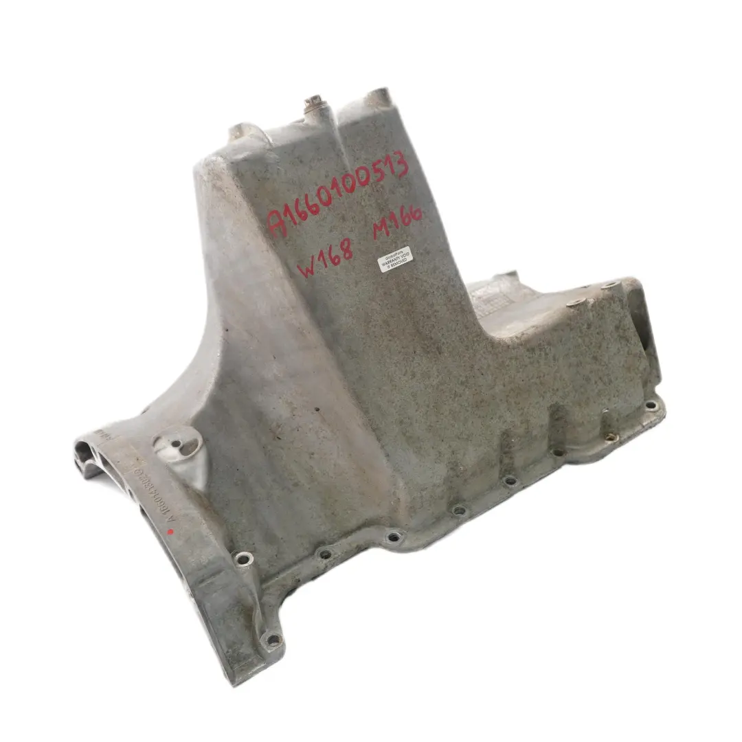 M166 Motore Benzina Coperchio Coppa Olio A1660141302 per Mercedes W168 con numero di parte A1660100513 Mercedes W168 M166 Motore Benzina Coperchio Coppa Olio A1660141302 - SKU A1660100513 - Numero di parte A1660100513