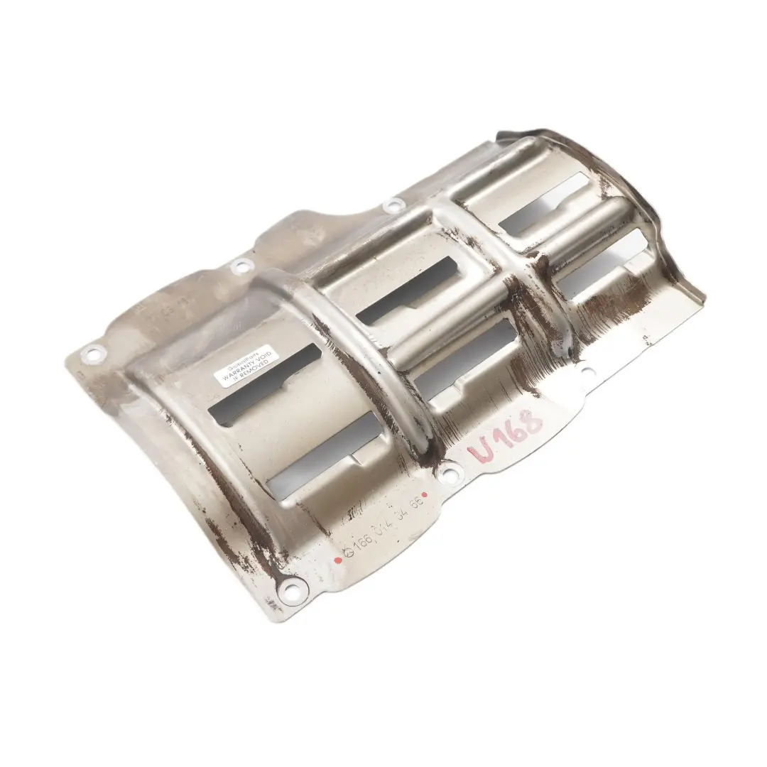 Gasolina M166 Deflector Aceite Motor Bandeja Protector para Mercedes W168 con número de pieza A1660140466 Mercedes W168 Gasolina M166 Deflector Aceite Motor Bandeja Protector - SKU A1660140466 - Número de pieza A1660140466