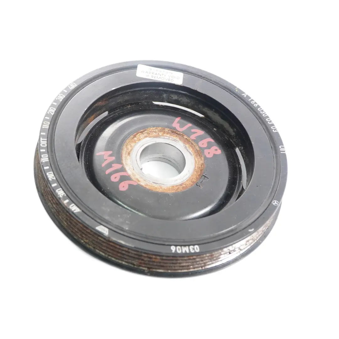 Vibration Damper Mercedes W168 M166 Engine Crankshaft Belt Pulley to with Part number A1660300303 Vibration Damper Mercedes W168 M166 Engine Crankshaft Belt Pulley - SKU A1660300303 - Part number A1660300303