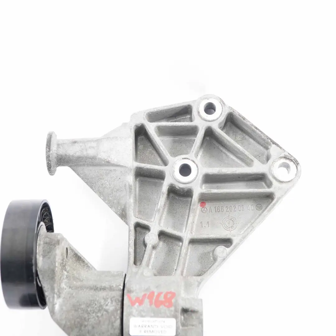 Tensor Correa Polea Soporte Motor Gasolina M166 para Mercedes W168 con número de pieza A1662020340 Mercedes W168 Tensor Correa Polea Soporte Motor Gasolina M166 - SKU A1662020340 - Número de pieza A1662020340