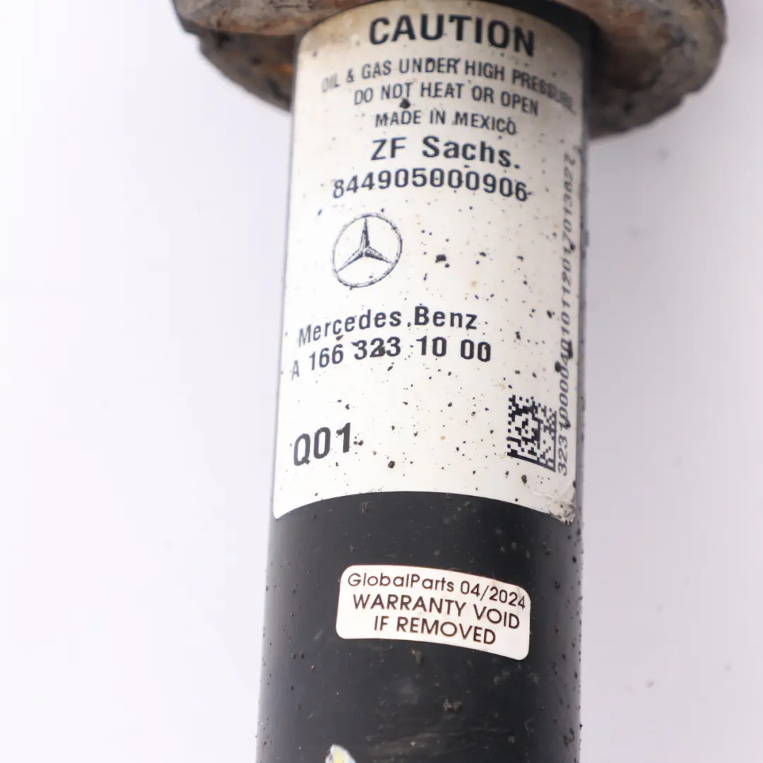 Shock Absorber Front Suspension Spring Strut to Mercedes W166 with Part number A1663231000 Mercedes W166 Shock Absorber Front Suspension Spring Strut - SKU A1663231000 - Part number A1663231000