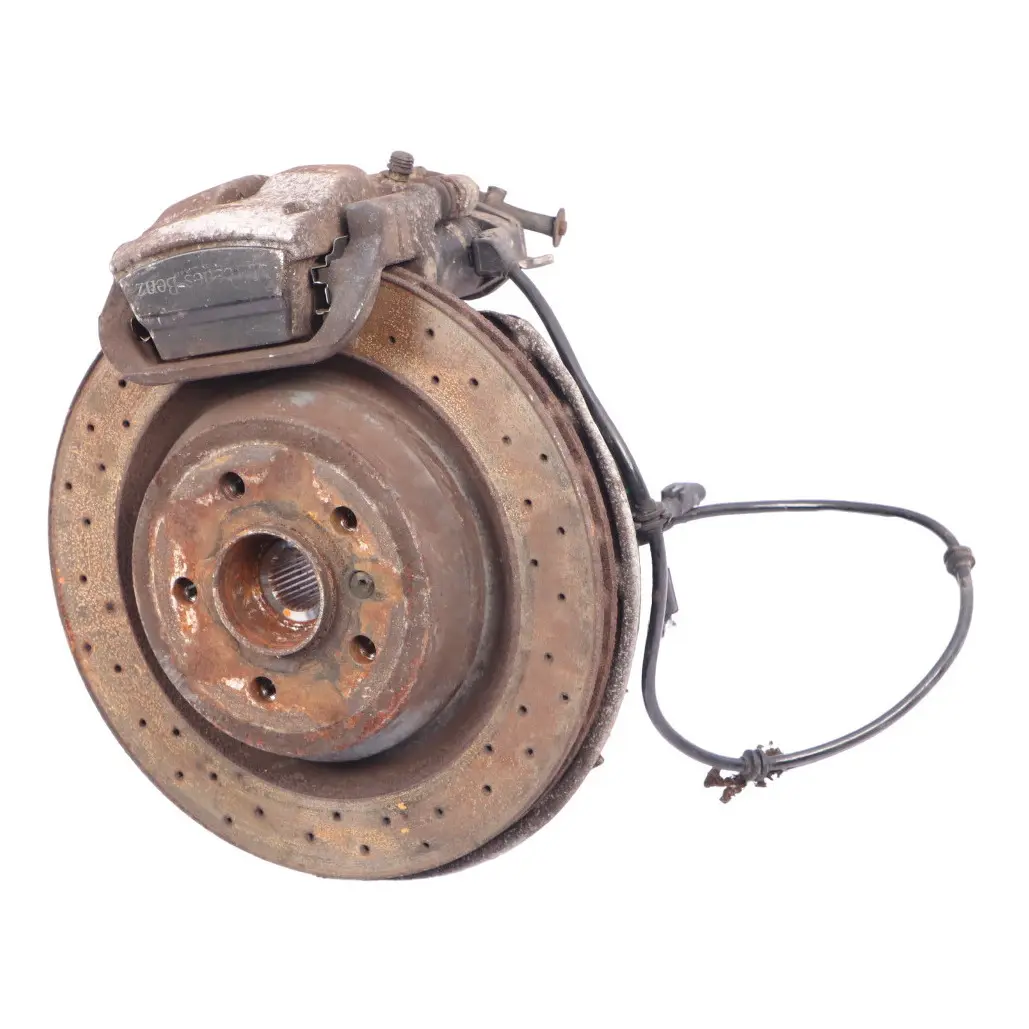 Mercedes W166 Wheel Carrier Rear Left N/S Suspension Wheel Hub Brake Disc - SKU A1663500108-1 - Part number A1663500108
