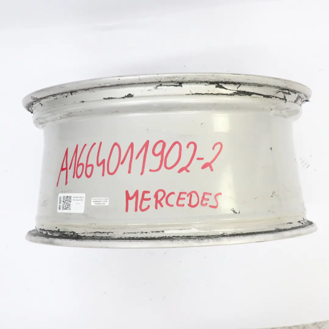 Cerchio in lega argento 19" ET:59 8.5J per Mercedes ML W166 AMG con numero di parte A1664011902 Mercedes ML W166 AMG Cerchio in lega argento 19" ET:59 8.5J - SKU A1664011902-2 - Numero di parte A1664011902