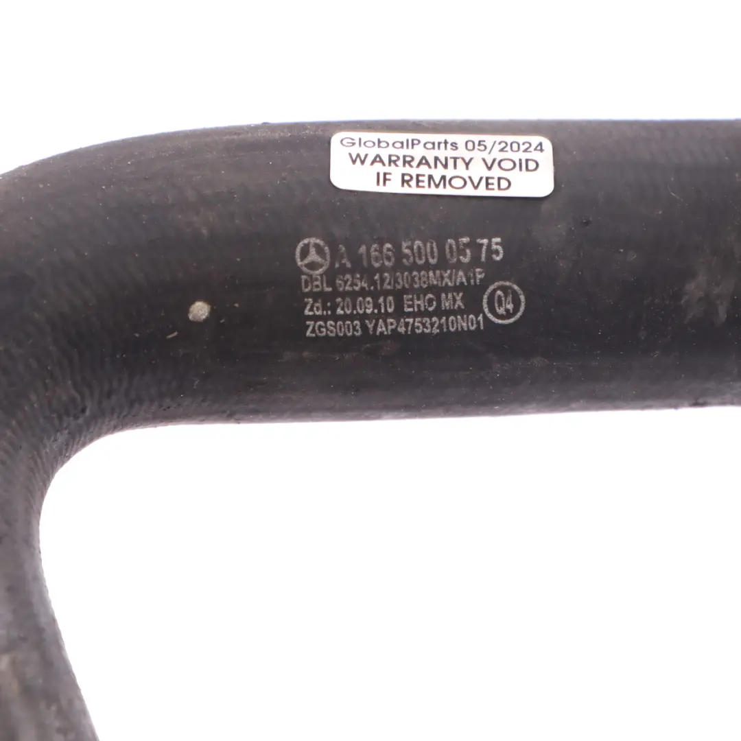 Mercedes W166 manguera de refrigerante línea - SKU A1665000575 - Número de pieza A1665000575