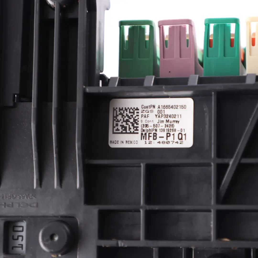 Fuse Relay Junction Box Block Mercedes W166 Seat - SKU A1665402150 - Part number A1665402150