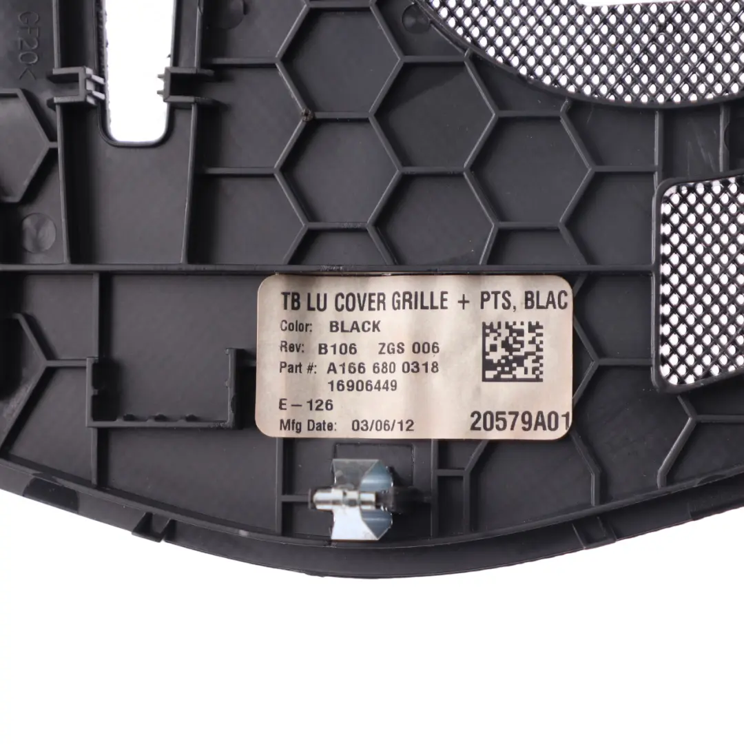 Front Dash Speaker Cover to Mercedes W166 with Part number A1666800318 Mercedes W166 Front Dash Speaker Cover - SKU A1666800318 - Part number A1666800318