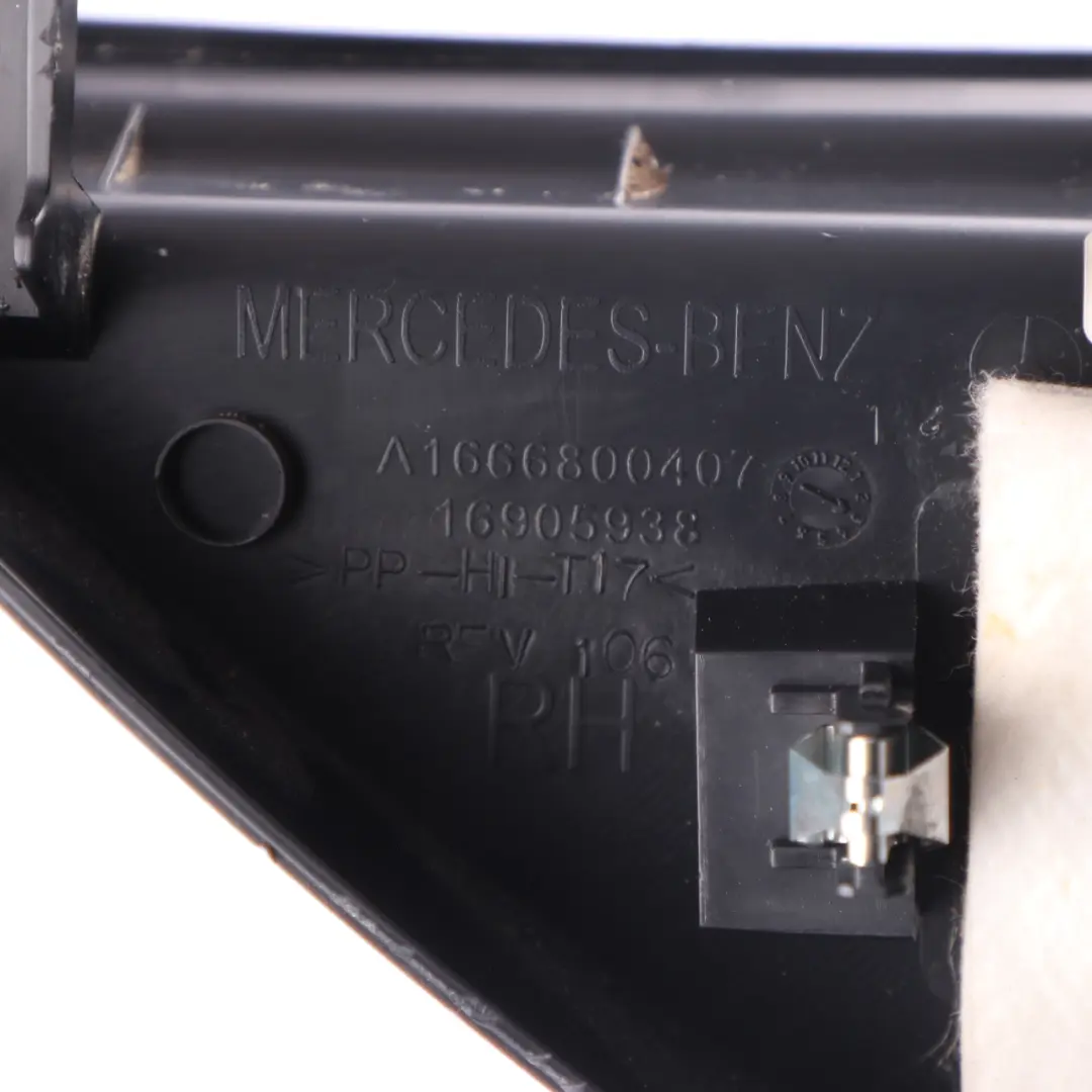 Dashboard Right O/S Side Dash Trim Coating to Mercedes W166 with Part number A1666800407 Mercedes W166 Dashboard Right O/S Side Dash Trim Coating - SKU A1666800407 - Part number A1666800407