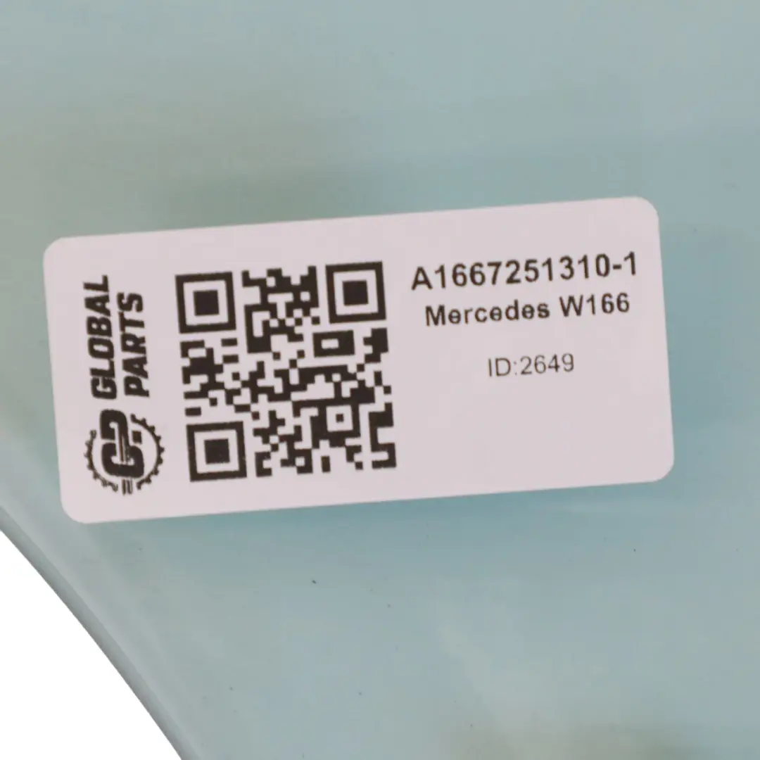 Mercedes W166 Szyba Drzwi Przednia Lewa Zielona AS2 - SKU A1667251310 - Numer Części A1667251310