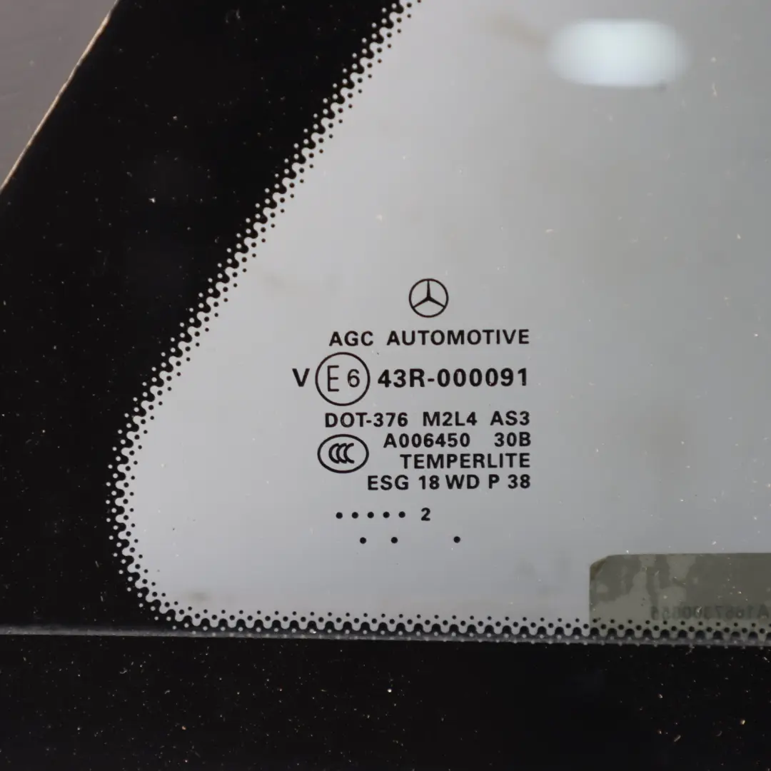 Mercedes W166 Vetro Porta Posteriore Destra Vetri AS3 - SKU A1667300655 - Numero di parte A1667300655