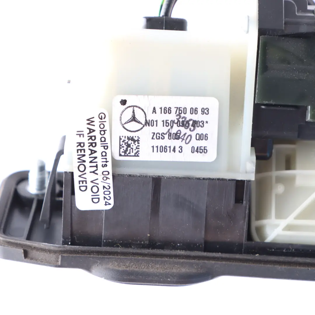 Mercedes W166 X156 Rear Door Trunk Handle Tailgate Trim Panel - SKU A1667500693 - Part number A1667500693