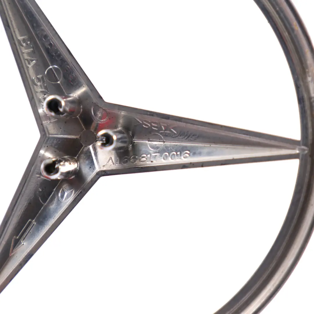 Mercedes W166 Emblema delantero Logo Estrella Rejilla Base Cromo A2078170116 - SKU A1668170016 - Número de pieza A1668170016