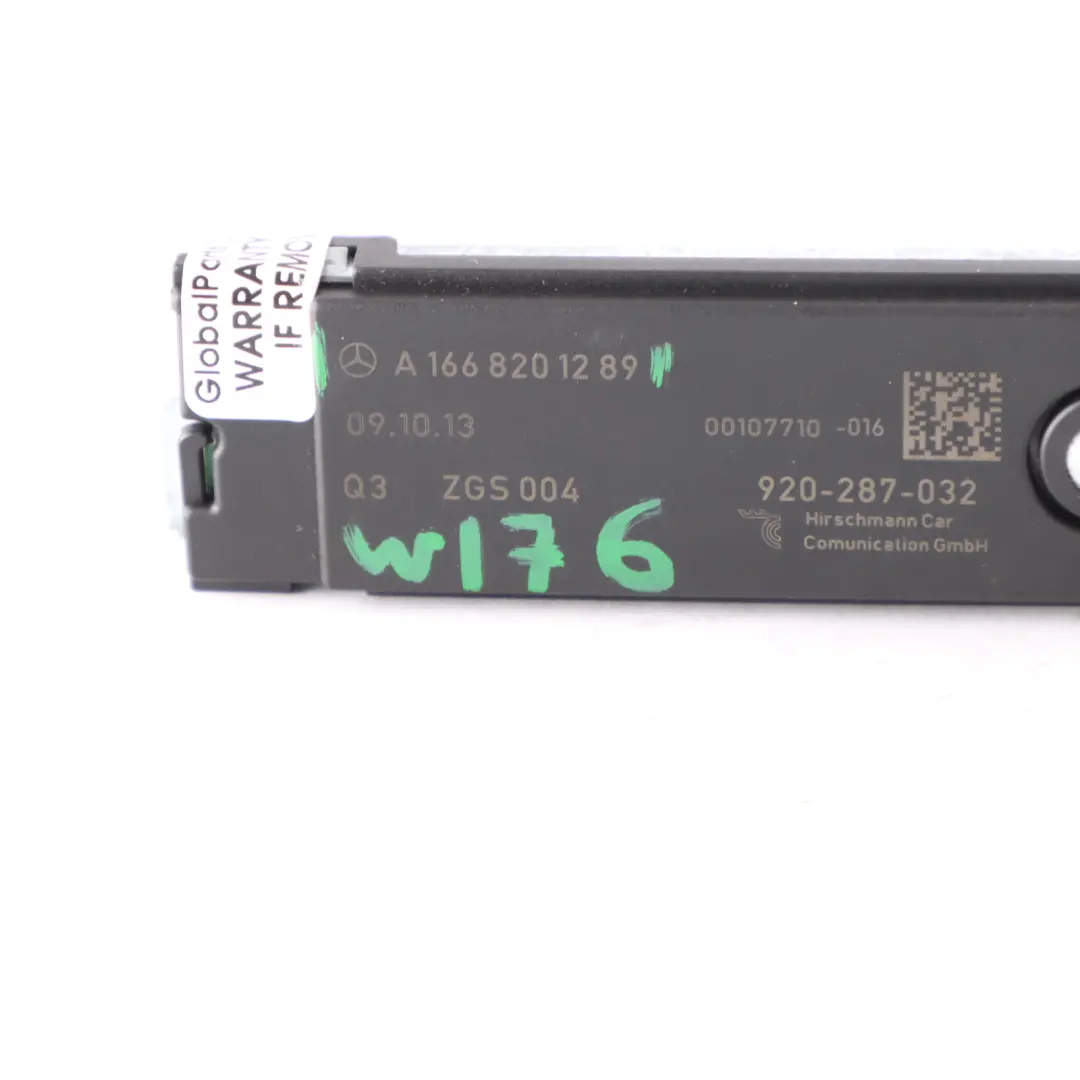Antenna radio AMP Modulo amplificatore antenna per Mercedes W176 con numero di parte A1668201289 Mercedes W176 Antenna radio AMP Modulo amplificatore antenna - SKU A1668201289 - Numero di parte A1668201289