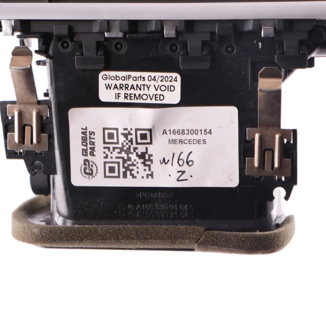 Mercedes W166 Bocchetta aria cruscotto lato sinistro - SKU A1668300154 - Numero di parte A1668300154