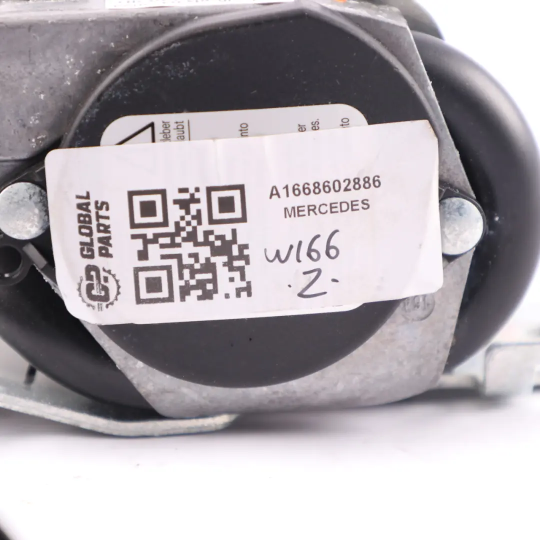 Seatbelt Rear Right O/S Seat Belt to Mercedes W166 with Part number A1668602886 Mercedes W166 Seatbelt Rear Right O/S Seat Belt - SKU A1668602886 - Part number A1668602886