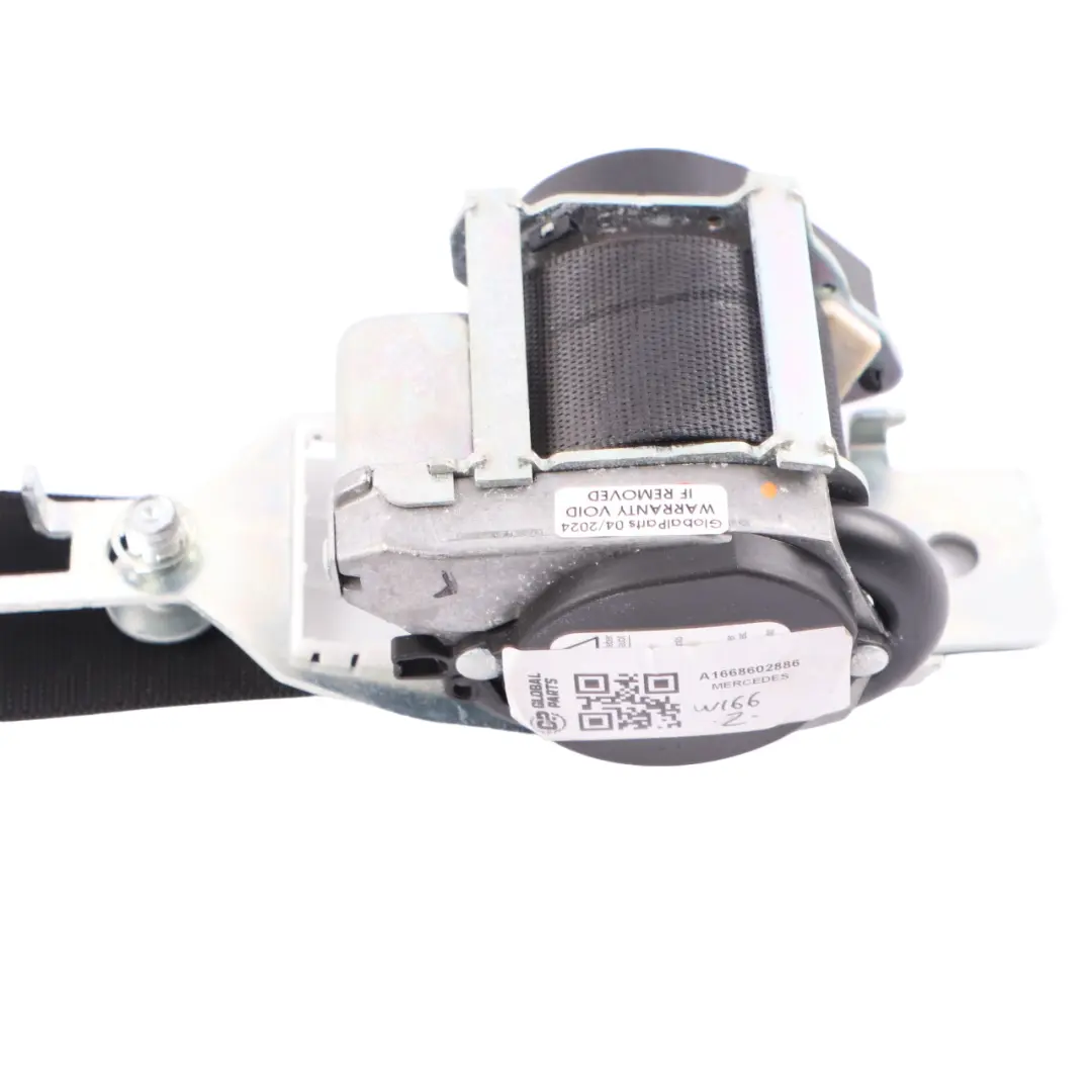 Mercedes W166 Cintura di sicurezza posteriore destra - SKU A1668602886 - Numero di parte A1668602886
