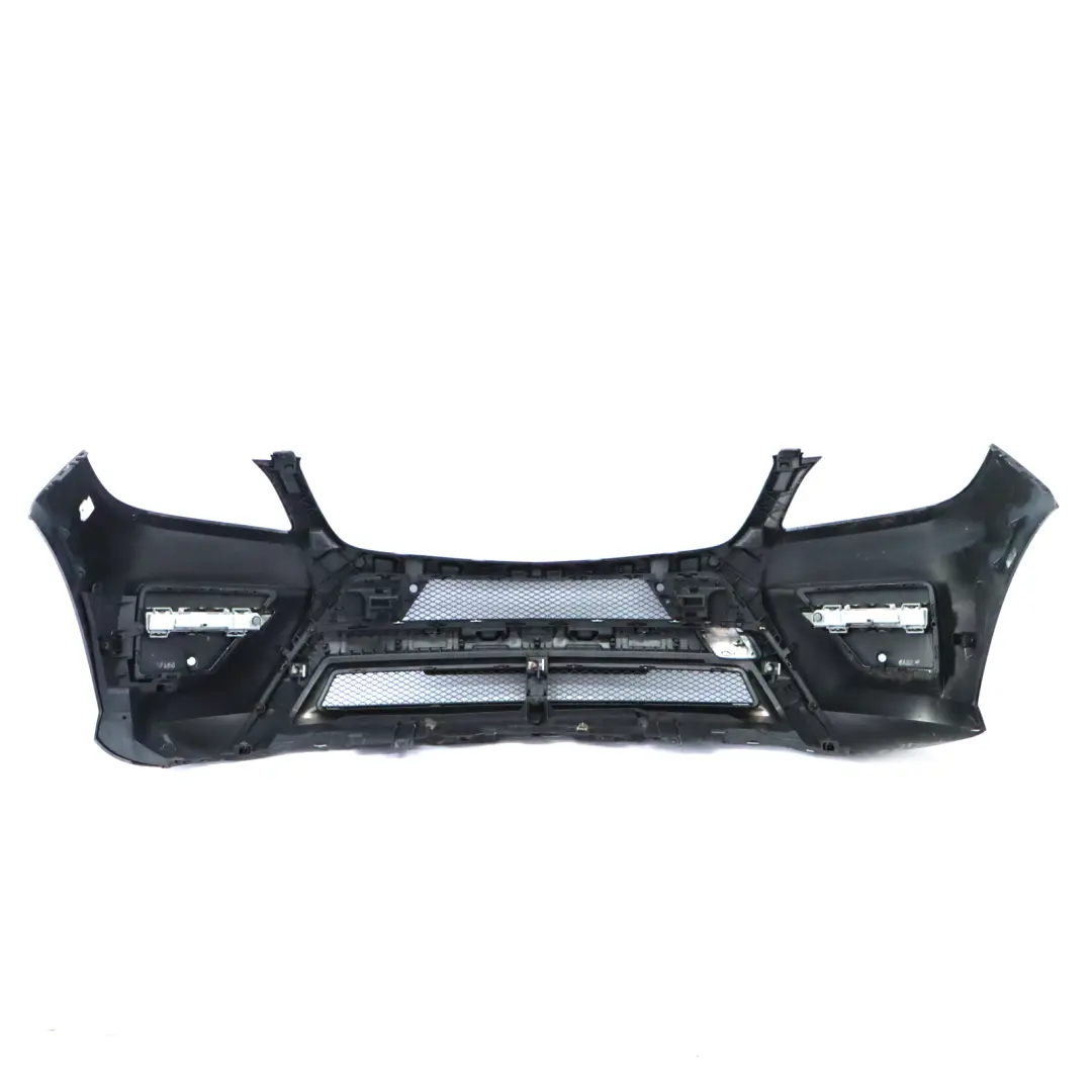 Mercedes W166 Front Bumper AMG Trim Panel Obsidian Black Metallic - 197 - SKU A1668854525-OB - Part number A1668854525