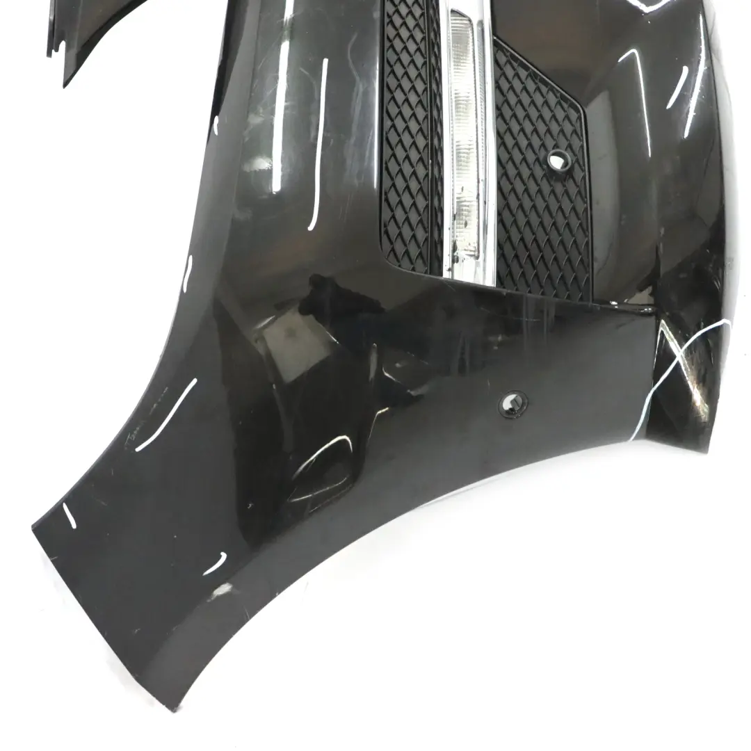 Mercedes W166 Front Bumper AMG Trim Panel Obsidian Black Metallic - 197 - SKU A1668854525-OB - Part number A1668854525