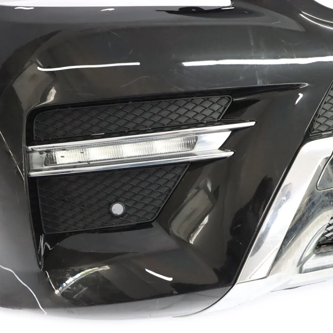Mercedes W166 Front Bumper AMG Trim Panel Obsidian Black Metallic - 197 - SKU A1668854525-OB - Part number A1668854525