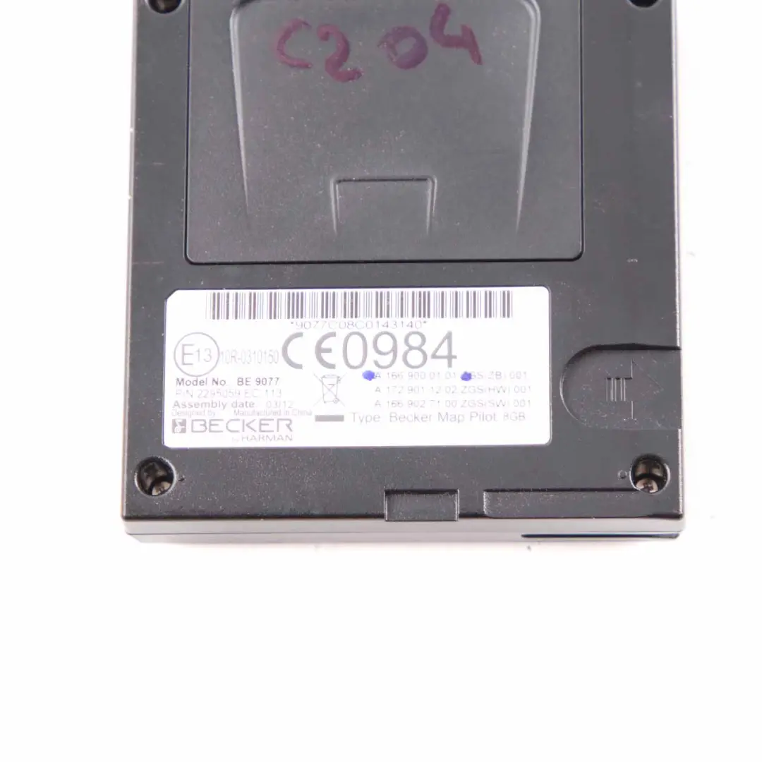 Becker Navigation Map Pilot Control Unit Module to Mercedes W204 with Part number A1669000101 Mercedes W204 Becker Navigation Map Pilot Control Unit Module - SKU A1669000101 - Part number A1669000101