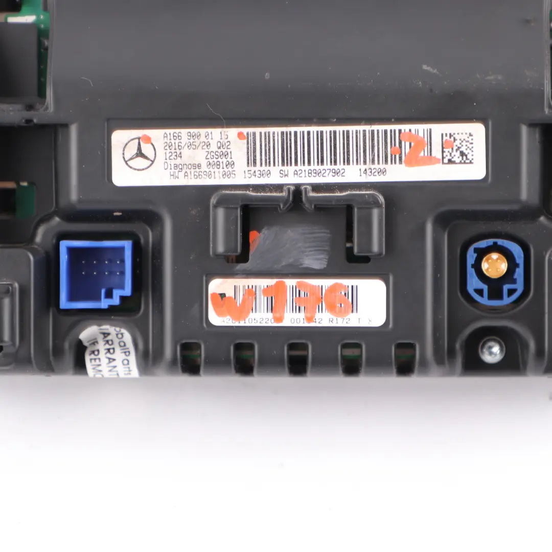 Display Screen Mercedes W176 W246 Central Information Dashboard Dash to with Part number A1669000115 Display Screen Mercedes W176 W246 Central Information Dashboard Dash - SKU A1669000115 - Part number A1669000115