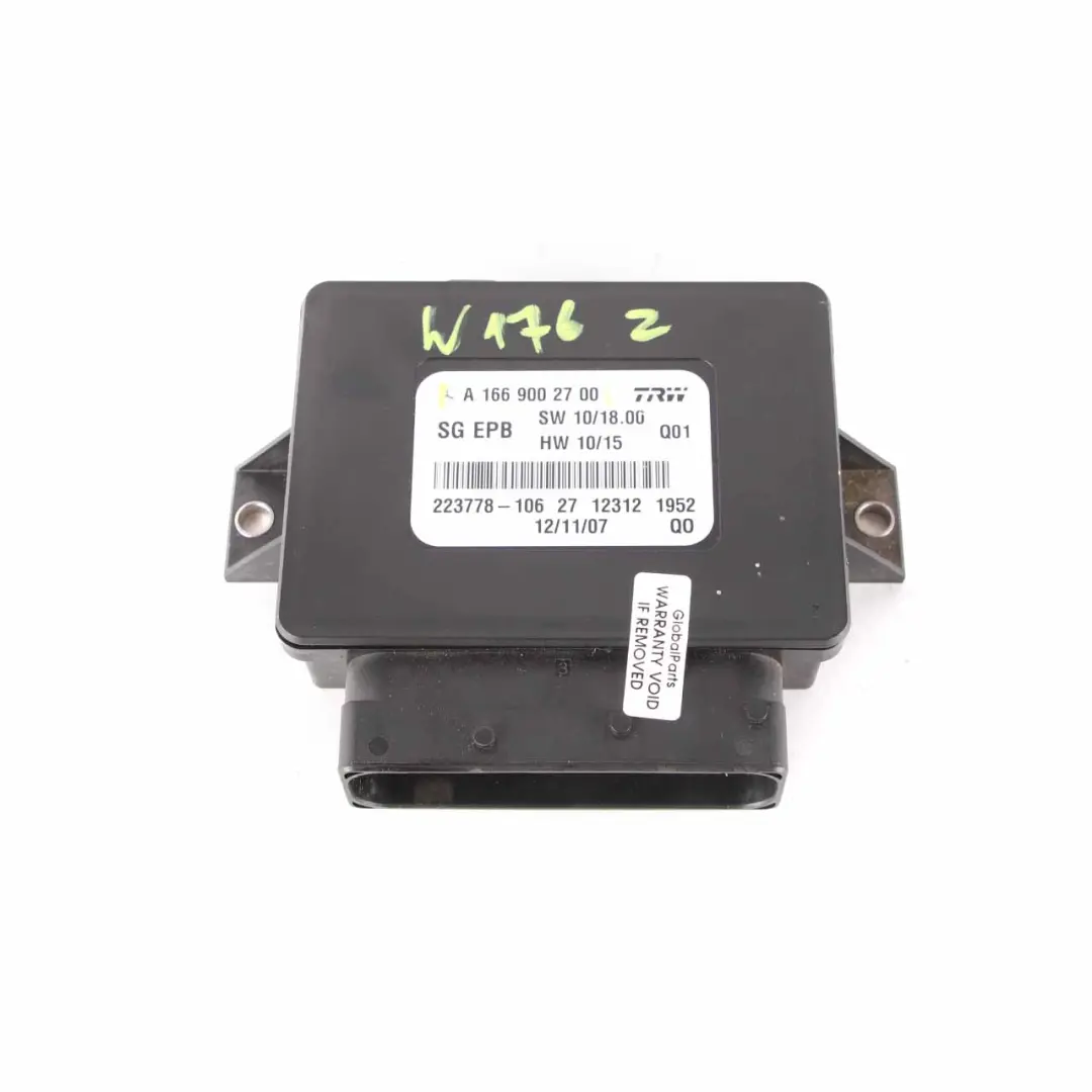Módulo freno estacionamiento Unidad control eléctrico para Mercedes W176 W166 con número de pieza A1669002700 Mercedes W176 W166 Módulo freno estacionamiento Unidad control eléctrico - SKU A1669002700 - Número de pieza A1669002700