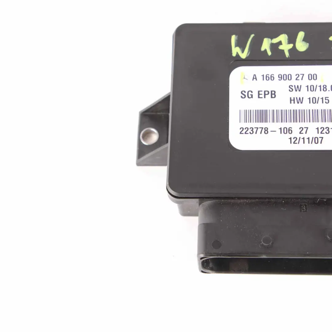 Mercedes W176 W166 Módulo freno estacionamiento Unidad control eléctrico - SKU A1669002700 - Número de pieza A1669002700
