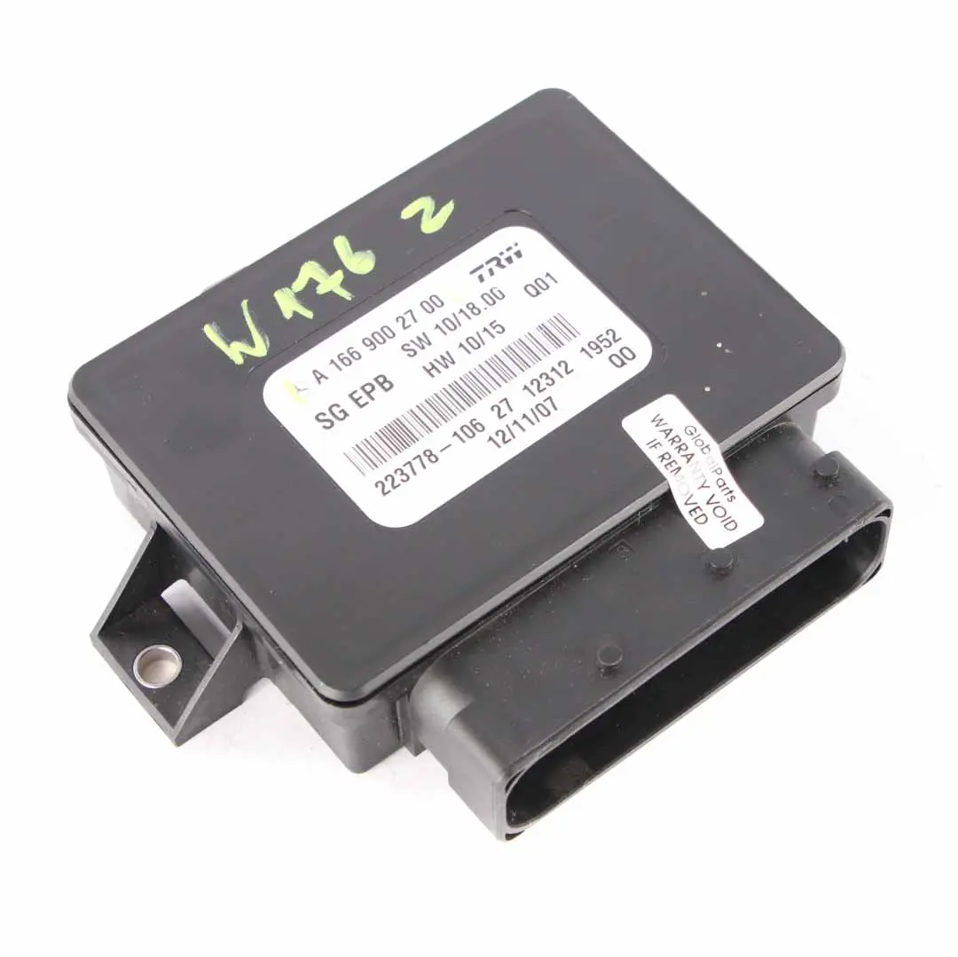Módulo freno estacionamiento Unidad control eléctrico para Mercedes W176 W166 con número de pieza A1669002700 Mercedes W176 W166 Módulo freno estacionamiento Unidad control eléctrico - SKU A1669002700 - Número de pieza A1669002700