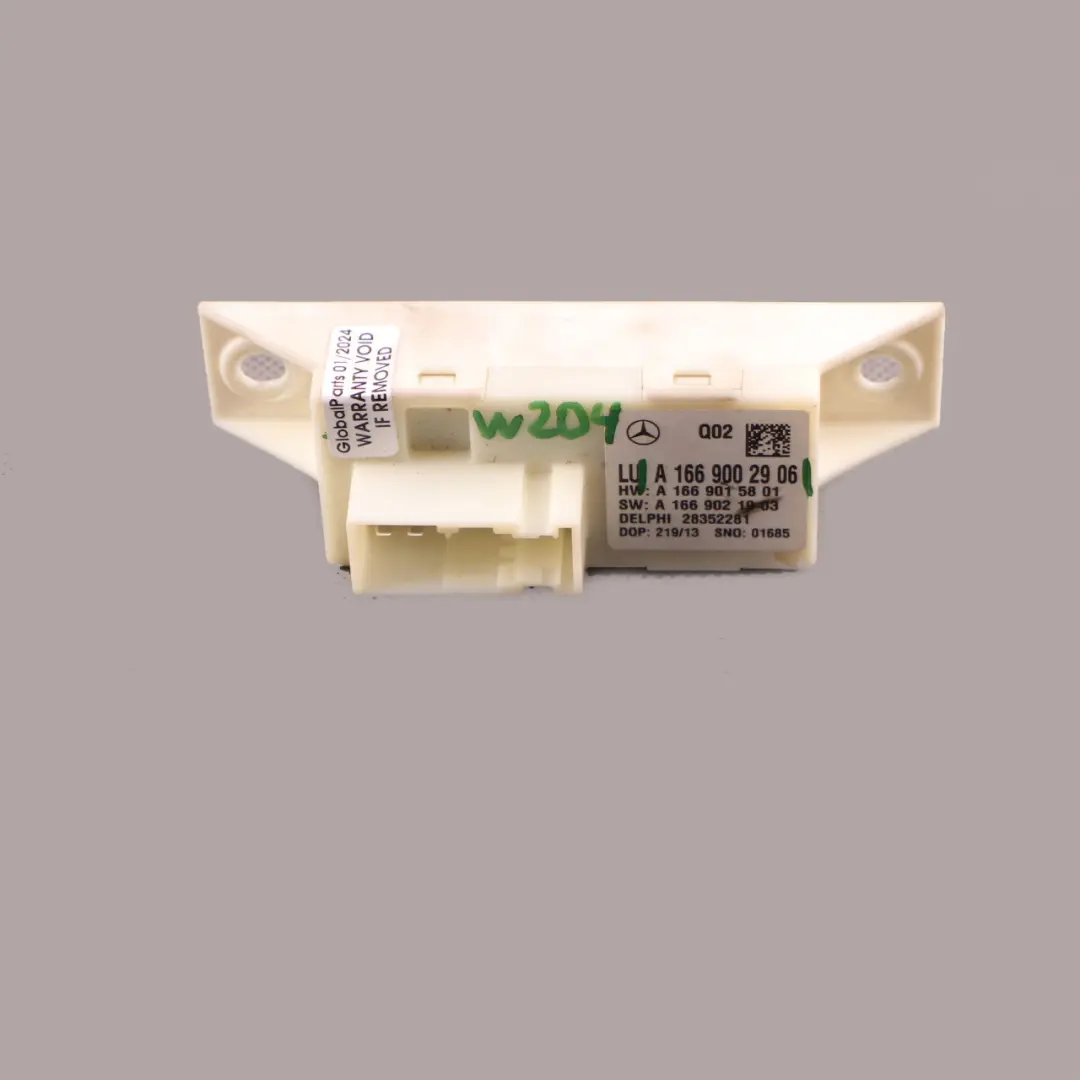 Mercedes W204 Sterownik Moduł Kontroli Świateł ECU - SKU A1669002906 - Numer Części A1669002906