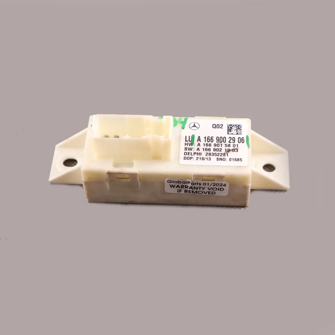 Mercedes W204 Headlight Range Control Unit Module ECU - SKU A1669002906 - Part number A1669002906