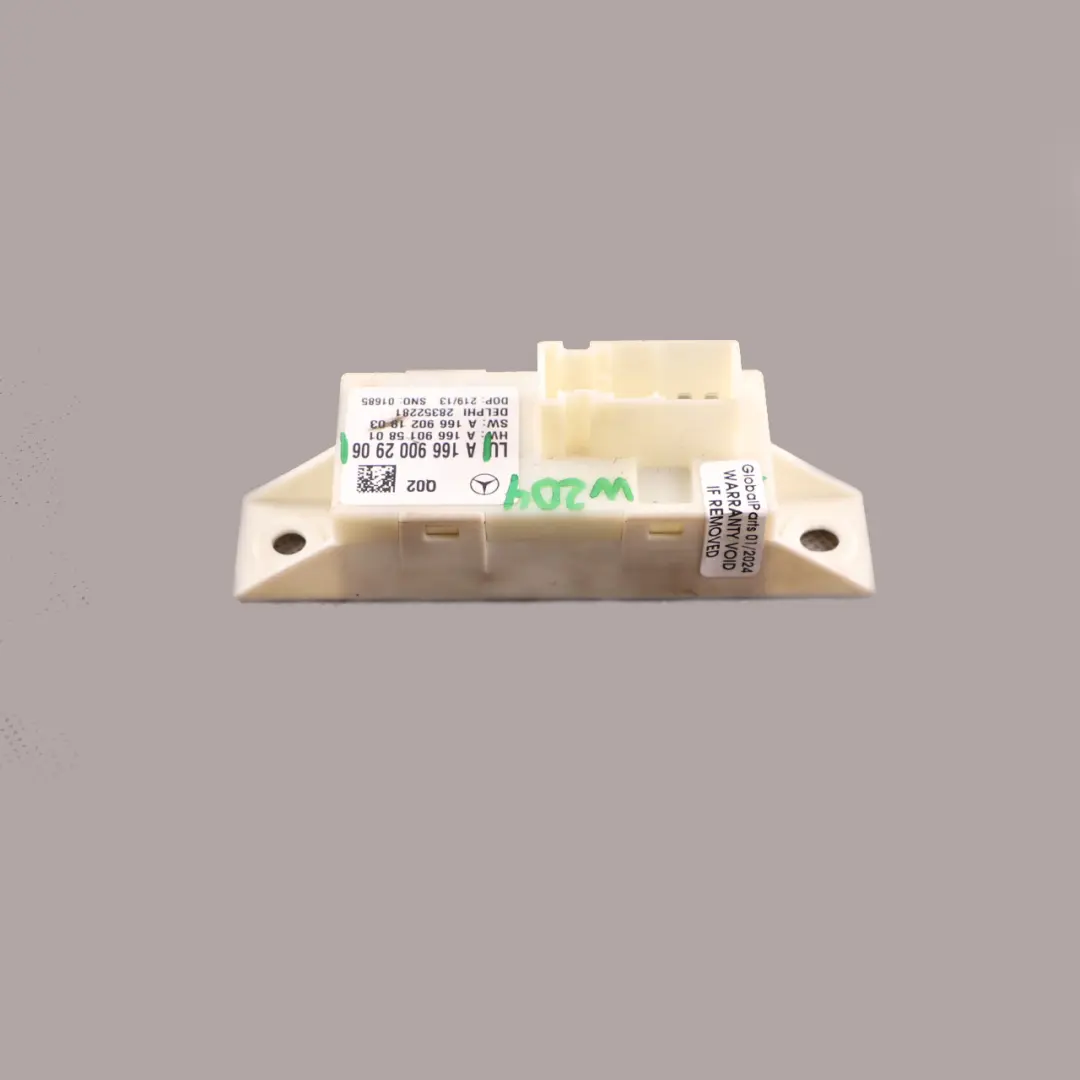 Headlight Range Control Unit Module ECU to Mercedes W204 with Part number A1669002906 Mercedes W204 Headlight Range Control Unit Module ECU - SKU A1669002906 - Part number A1669002906