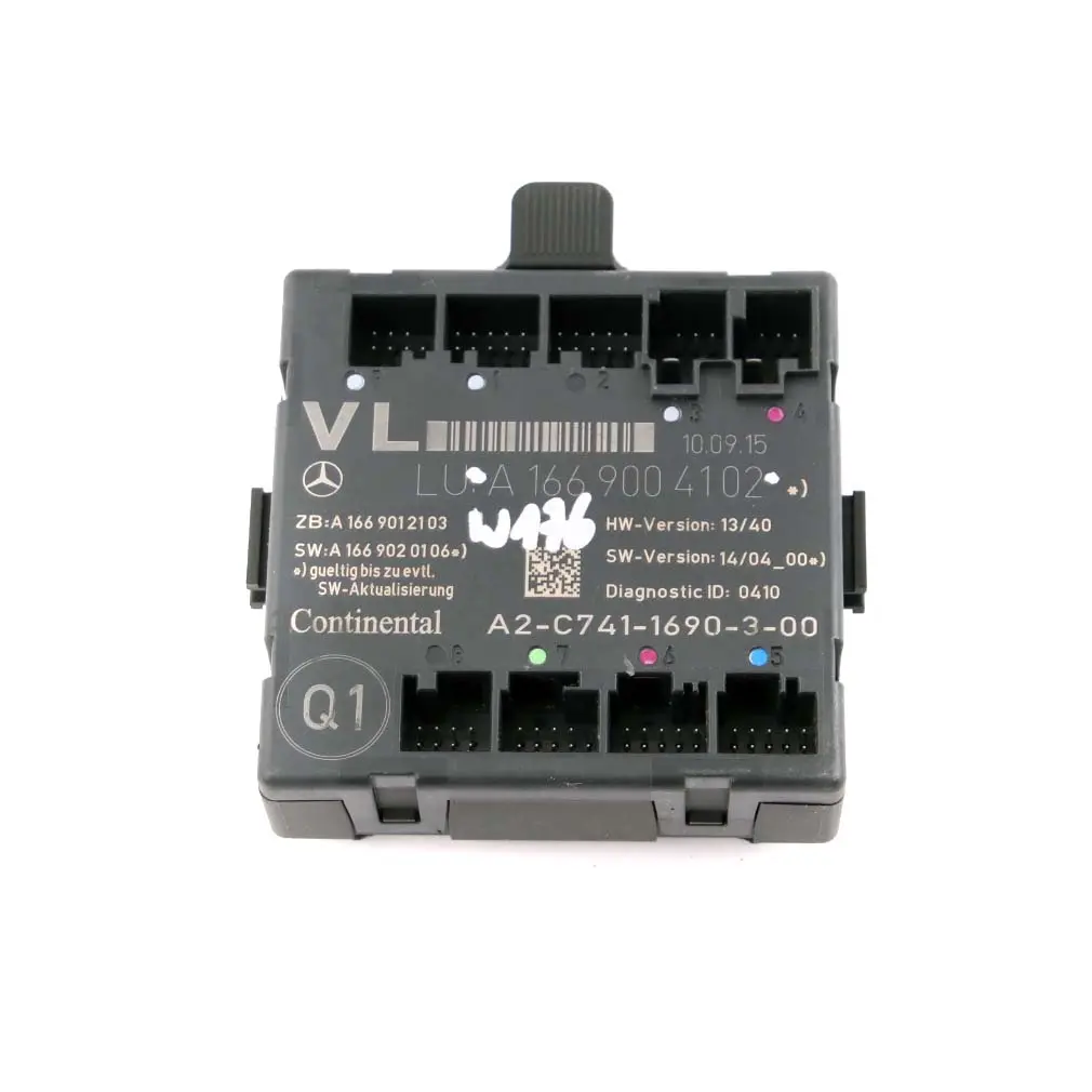 Porta anteriore sinistra Modulo Unità di controllo ECU per Mercedes W176 W246 con numero di parte A1669004102 Mercedes W176 W246 Porta anteriore sinistra Modulo Unità di controllo ECU - SKU A1669004102 - Numero di parte A1669004102