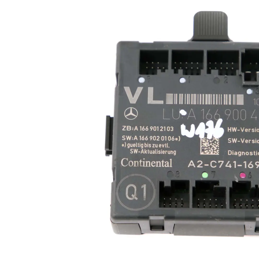 Porta anteriore sinistra Modulo Unità di controllo ECU per Mercedes W176 W246 con numero di parte A1669004102 Mercedes W176 W246 Porta anteriore sinistra Modulo Unità di controllo ECU - SKU A1669004102 - Numero di parte A1669004102