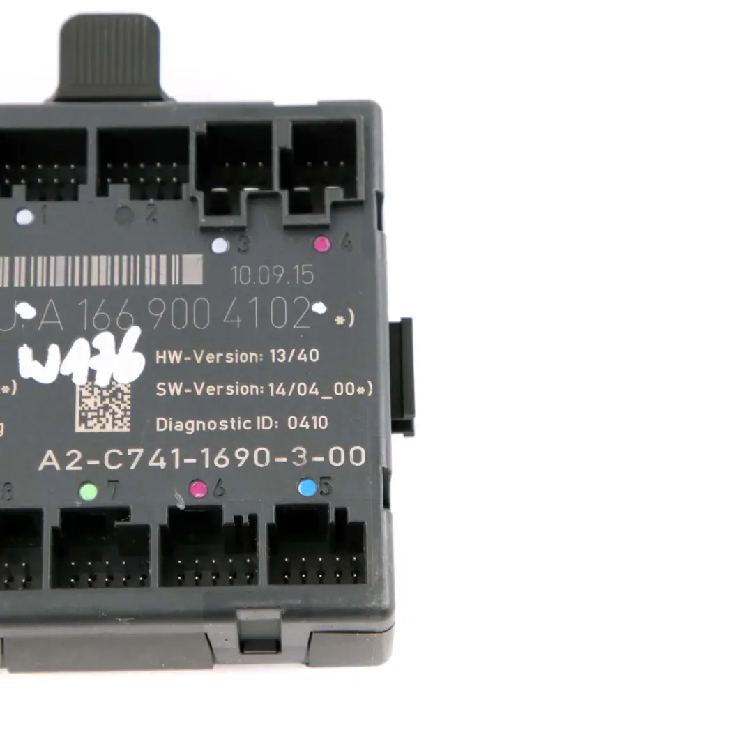 Mercedes W176 W246 Porta anteriore sinistra Modulo Unità di controllo ECU - SKU A1669004102 - Numero di parte A1669004102