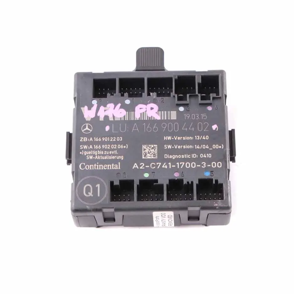 Door Module Mercedes W176 W246 Front Right O/S Control Unit Module - SKU A1669004402 - Part number A1669004402