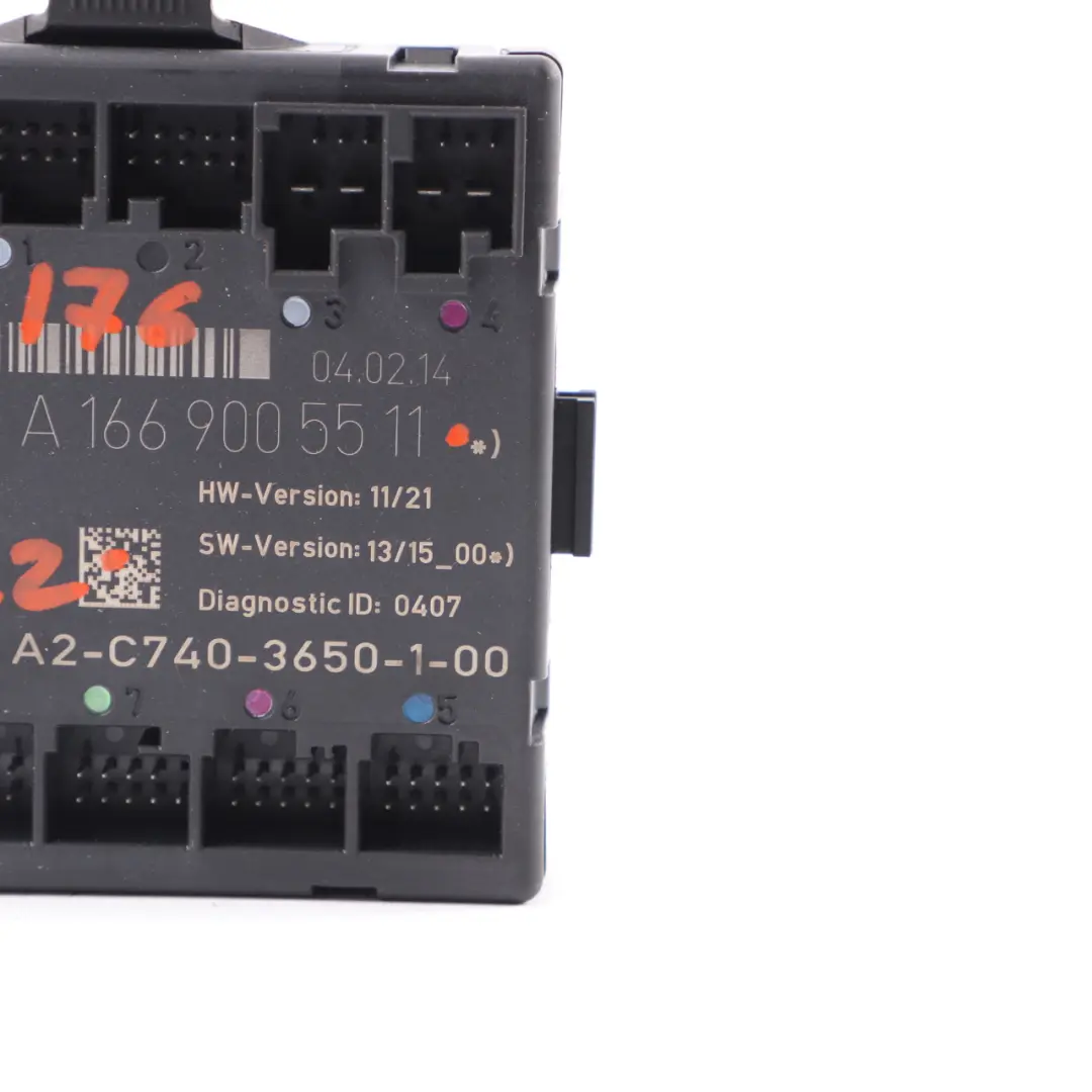  Door Module Mercedes W176 W246 Front Left N/S Control Unit VST - SKU A1669005511 - Part number A1669005605