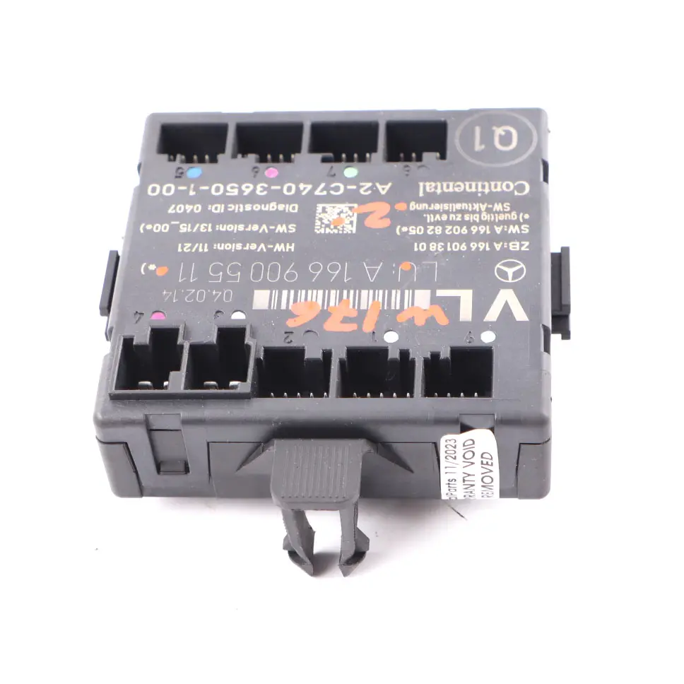  Door Module Mercedes W176 W246 Front Left N/S Control Unit VST - SKU A1669005511 - Part number A1669005605