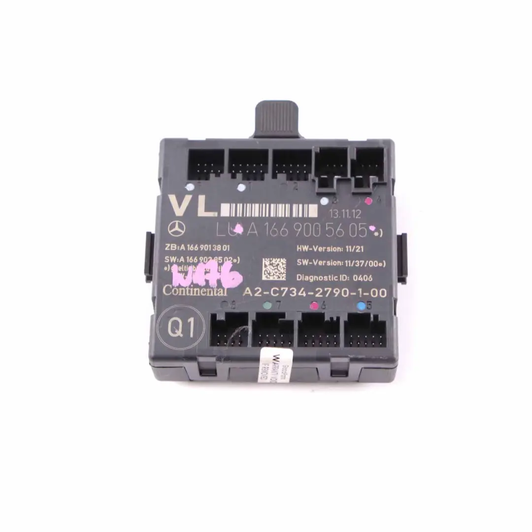Door Module Mercedes W176 W246 Front Left N/S Control Unit VST to with Part number A1669005605 Door Module Mercedes W176 W246 Front Left N/S Control Unit VST - SKU A1669005605 - Part number A1669005605