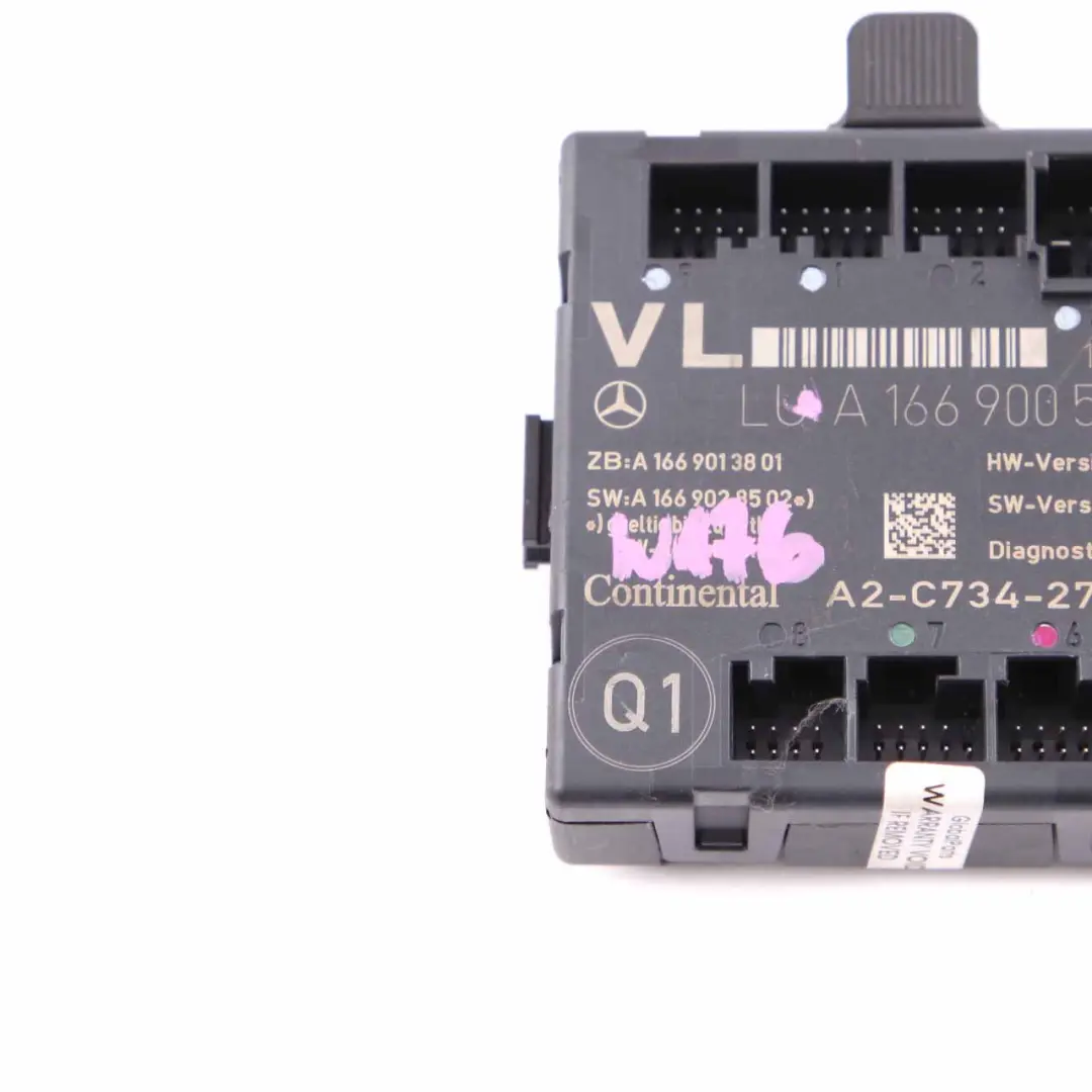  Door Module Mercedes W176 W246 Front Left N/S Control Unit VST - SKU A1669005605 - Part number A1669005605