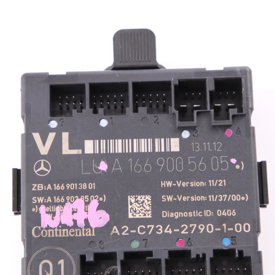 Módulo puerta Unidad control delantera izquierda para Mercedes W176 W246 con número de pieza A1669005605 Mercedes W176 W246 Módulo puerta Unidad control delantera izquierda - SKU A1669005605 - Número de pieza A1669005605