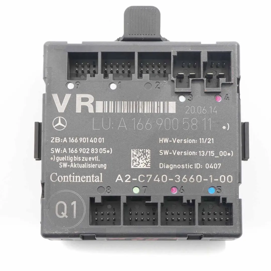 Tür Modul Steuergerät Vorne Rechts für Mercedes W176 W246 mit Teilenummer A1669005811 Mercedes W176 W246 Tür Modul Steuergerät Vorne Rechts - SKU A1669005811 - Teilenummer A1669005811
