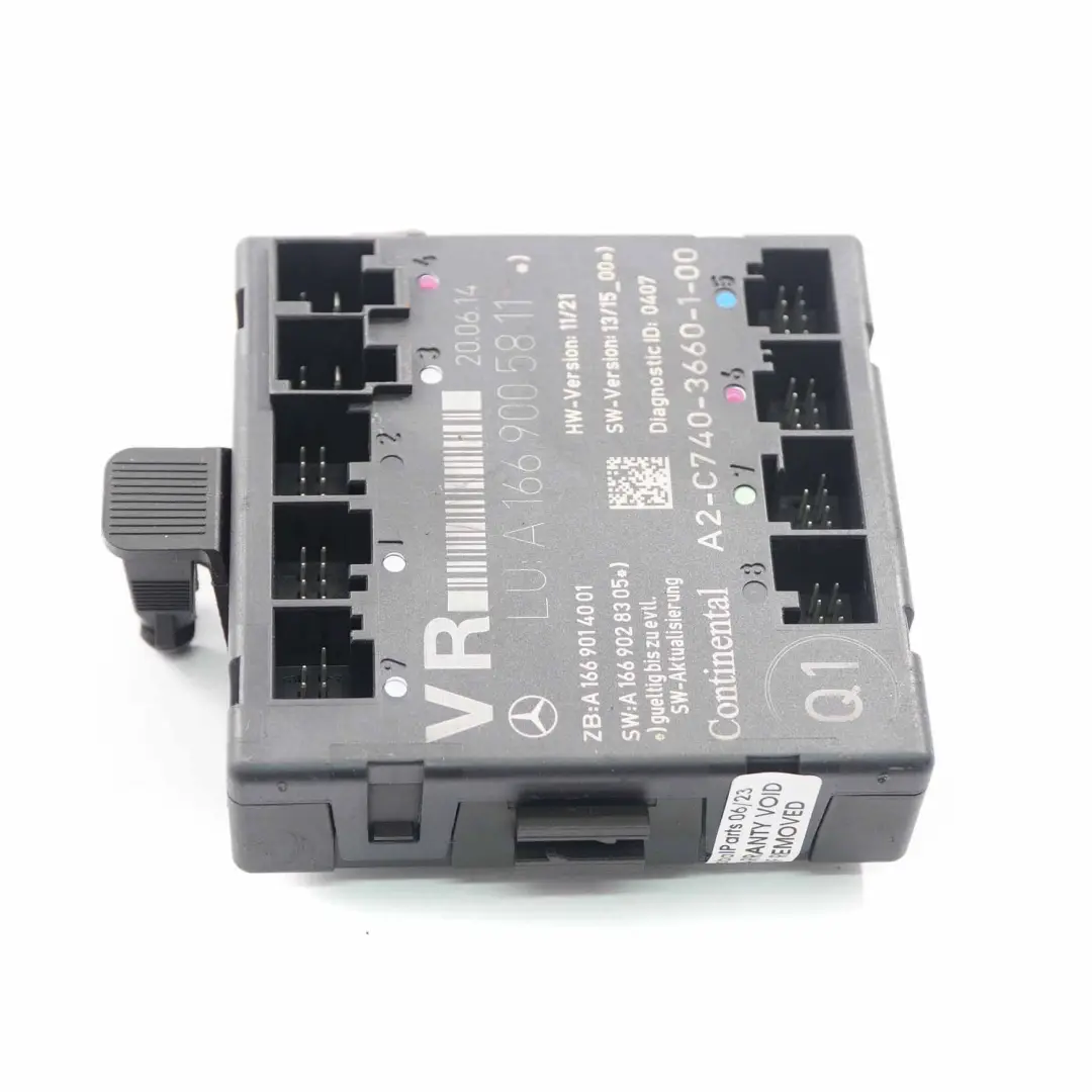 Unidad Control Módulo Puerta Delantera Derecha para Mercedes W176 W246 con número de pieza A1669005811 Mercedes W176 W246 Unidad Control Módulo Puerta Delantera Derecha - SKU A1669005811 - Número de pieza A1669005811