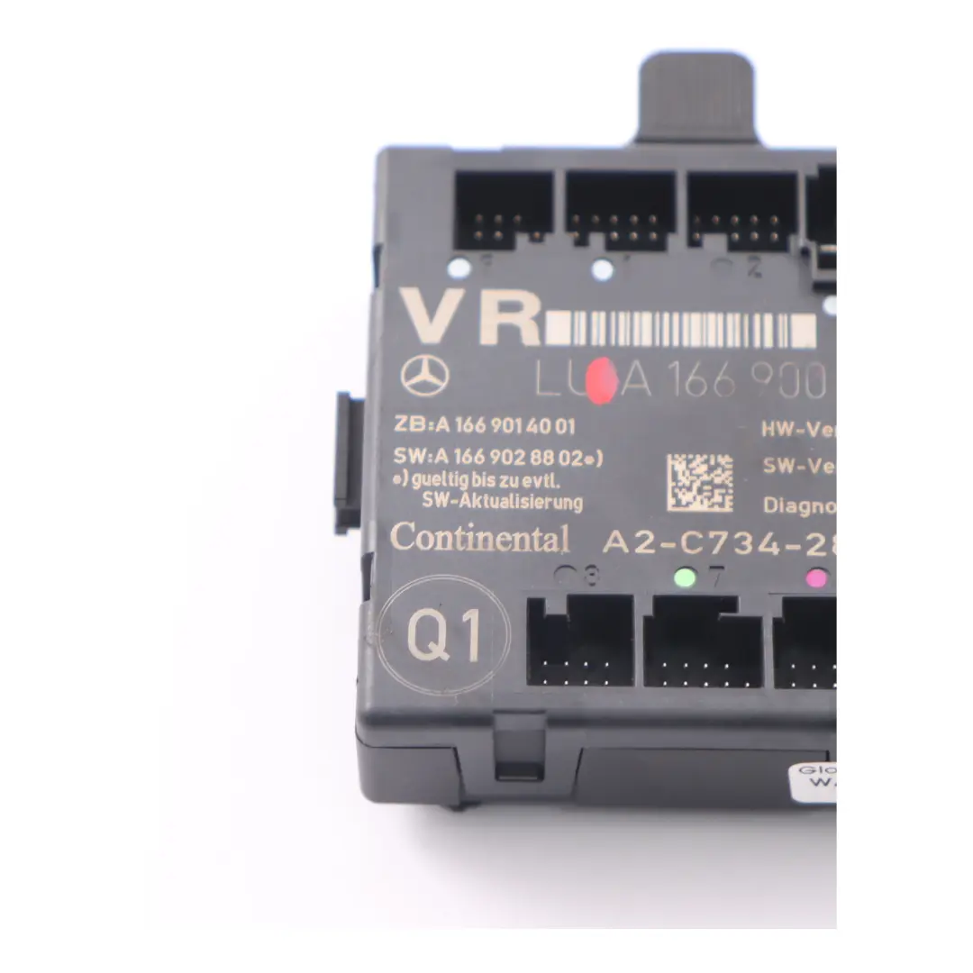 Modulo porta anteriore destro Unità controllo per Mercedes W176 W246 con numero di parte A1669006105 Mercedes W176 W246 Modulo porta anteriore destro Unità controllo - SKU A1669006105 - Numero di parte A1669006105