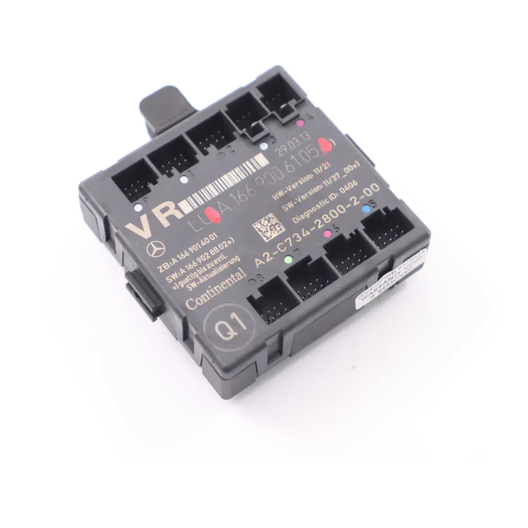 Mercedes W176 W246 Moduł Sterownik Drzwi Prawy Przód - SKU A1669006105 - Numer Części A1669006105